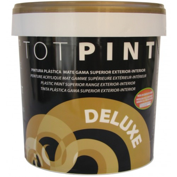 Totpint Pintura Plástica Mate Deluxe Anti-moho, Blanca