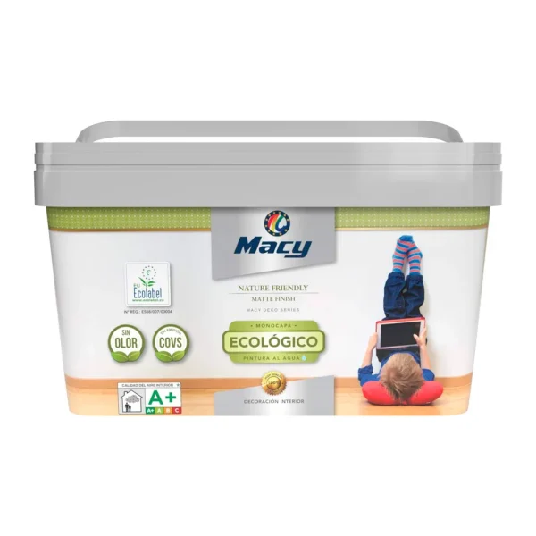 Macy Monocapa Mate Ecologica Pintura Al Agua