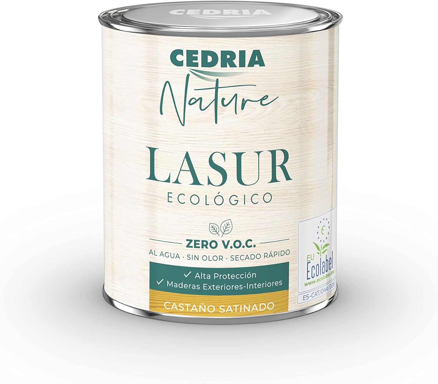 CEDRIA NATURE LASUR ECOLÓGICO-CASTAÑO SATINADO 750 ml