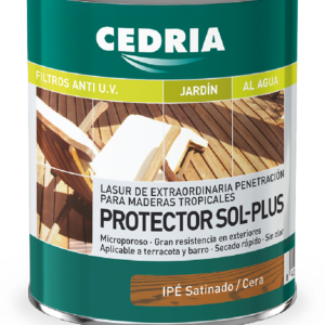 CEDRIA PROTECTOR SOL PLUS-IPÉ SATINADO/CERA 1L