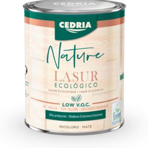 CEDRIA NATURE LASUR ECOLÓGICO 750ml INCOLORO MATE