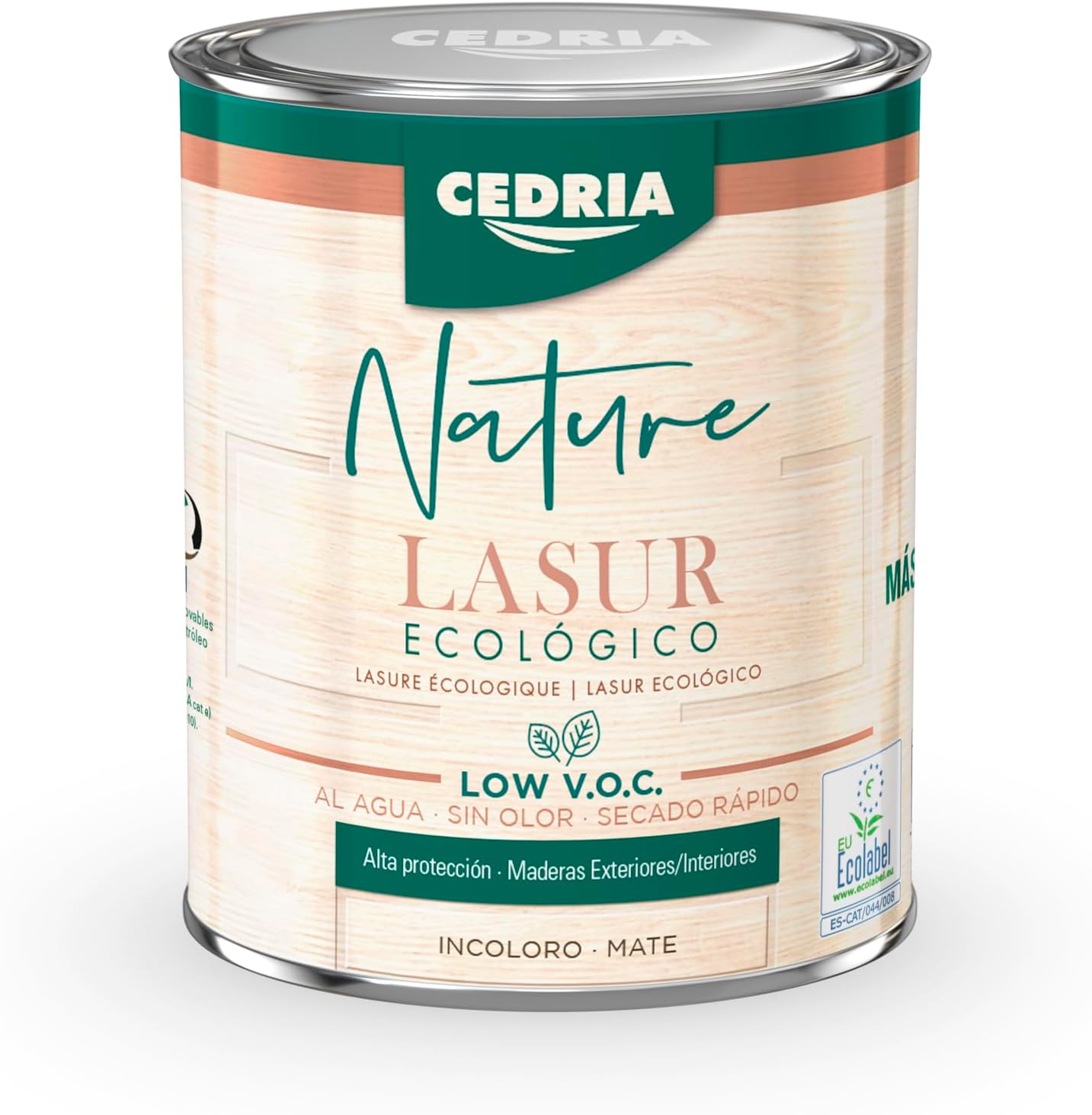 CEDRIA NATURE LASUR ECOLÓGICO 750ml INCOLORO MATE