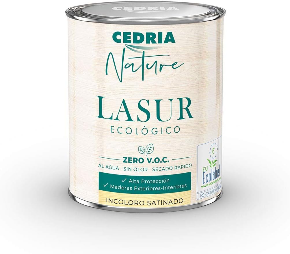 CEDRIA NATURE LASUR ECOLÓGICO 750ml INCOLORO SATINADO