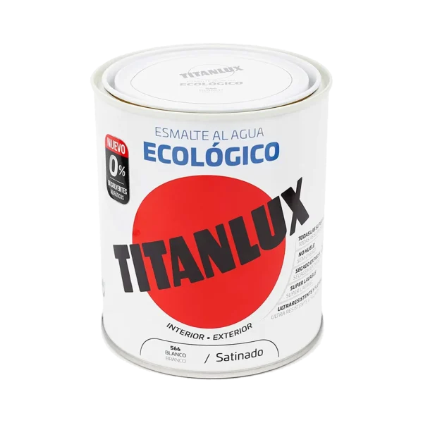 Titanlux Esmalte Ecológico al Agua Satinado Blanco